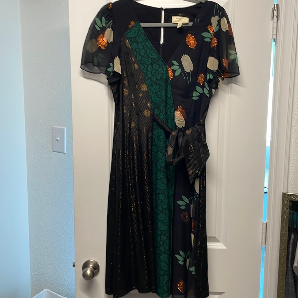 Moulinette Soeurs by Anthropologie Floral Dress Size 12